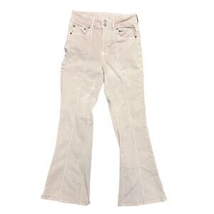 American Eagle Blush Pink High Waist Flare Leg Jeans Size 4